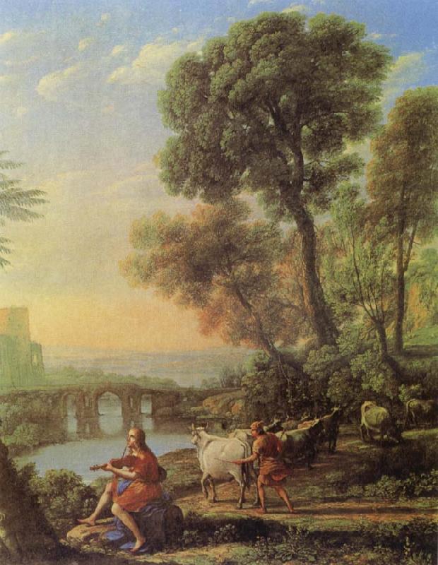 Claude Lorrain Landscape with Apollo and Mercury oil painting image